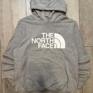 Grey The North Face hoodie MEN SIZE L